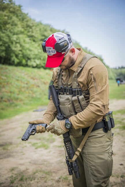 Helikon-Tex Range Tactical guanti, coyote / verdi adattivo