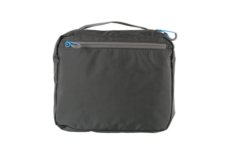 Lifeventure Custodia in nylon per biancheria con due scomparti e tasche multiple 22 x 18 x 8 cm, grigio
