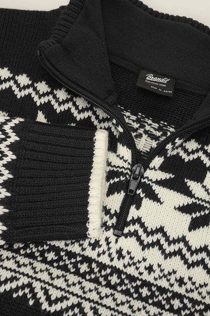 Brandit Norwegian Troyer maglione, nero