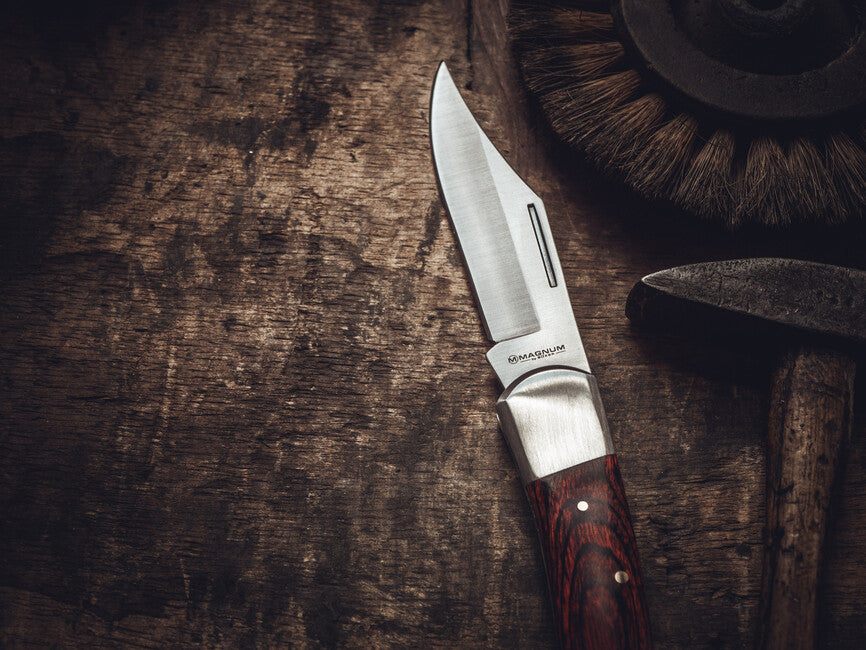 Böker Magnum Craftsman 2 coltello 9,8 cm, legno pakka