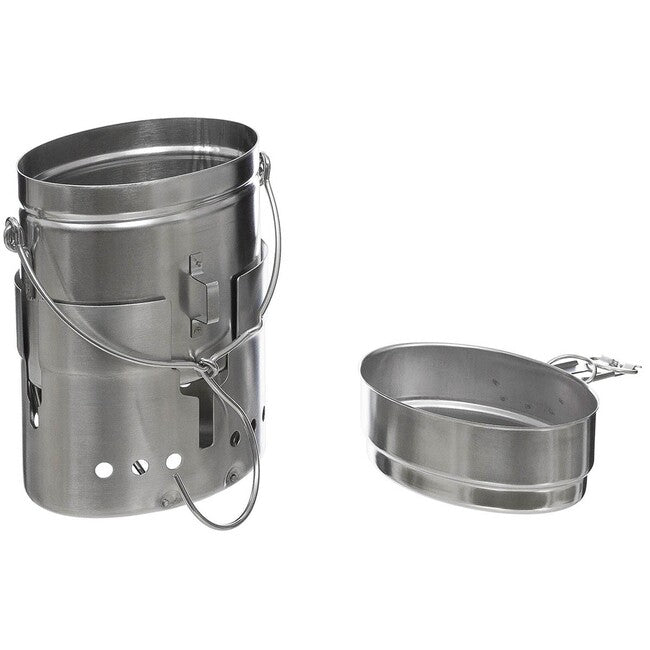 MFH Kit di mensa SE a 3 pezzi, M40, acciaio inox