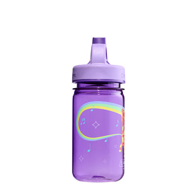Nalgene Grip-n-Gulp biberon 0,35 L con coperchio, giraffa musicale viola