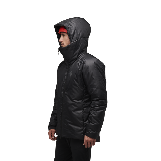 Black Diamond Belay parka da uomo, nero