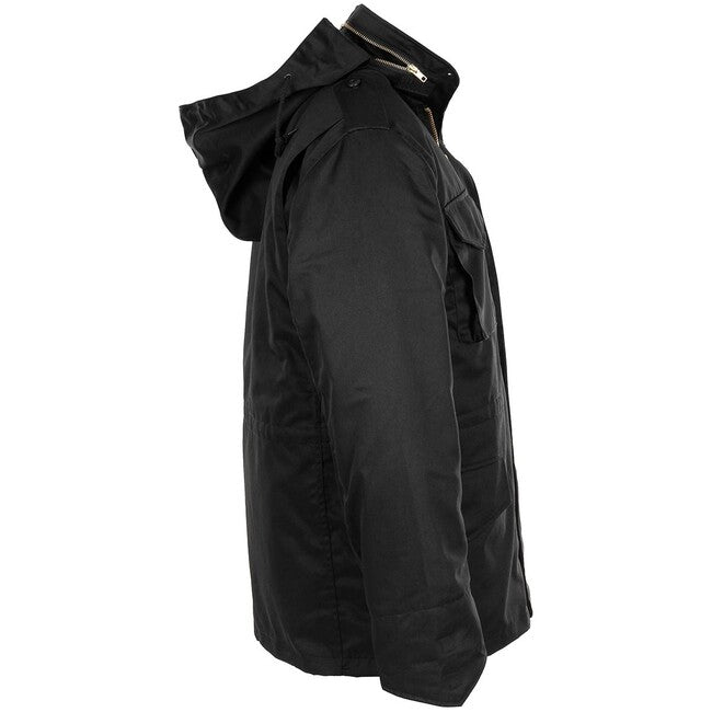 MFH Giacca da campo americana M65 con fodera trapuntata staccabile, nera