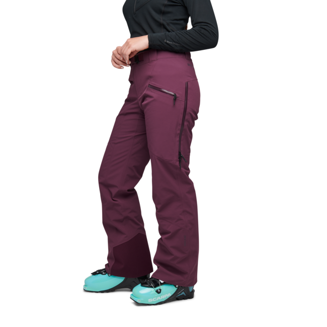 Black Diamond Recon Stretch Pantaloni isolati Donna, mora