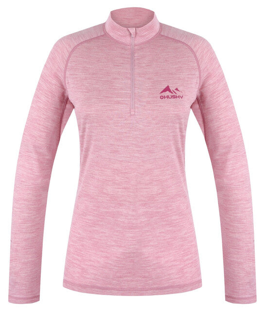 Husky DL Merow Zips merino shirt, rosa sbiadito