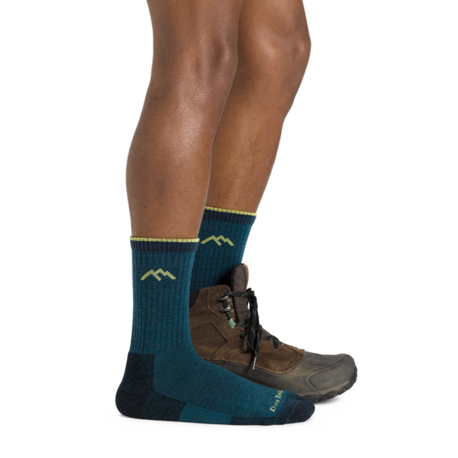 Darn Tough Hiker Micro Crew Midweight pohodniške nogavice z blazinjenjem, Dark Teal