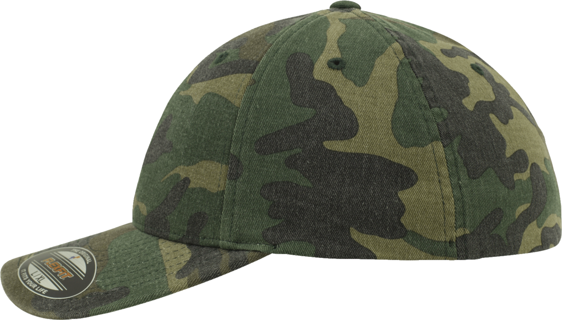 Brandit Flexfit Garment Camo berretto con effetto lavato, woodland