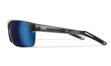 Wiley X Prime Captivate Sunglasses, Polarized Blue Mirror, Gloss Crystal Grey