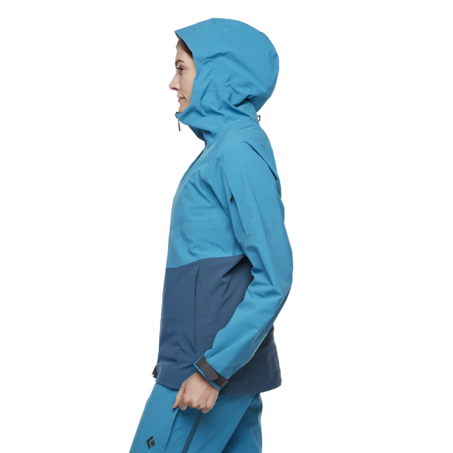 Black Diamond Recon Stretch Ski Shell giacca da sci da donna , azul-azurite