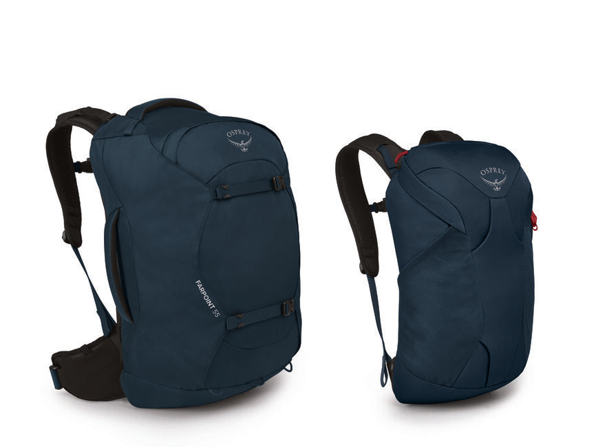 Osprey Farpoint 55 zaino da viaggio, blu spaziale tenue