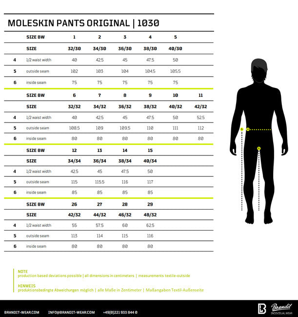 Brandit Moleskin Original Trousers, Olive