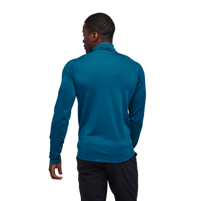 Black Diamond Coefficient Lt maglietta a maniche lunghe da uomo con cerniera, kingfisher