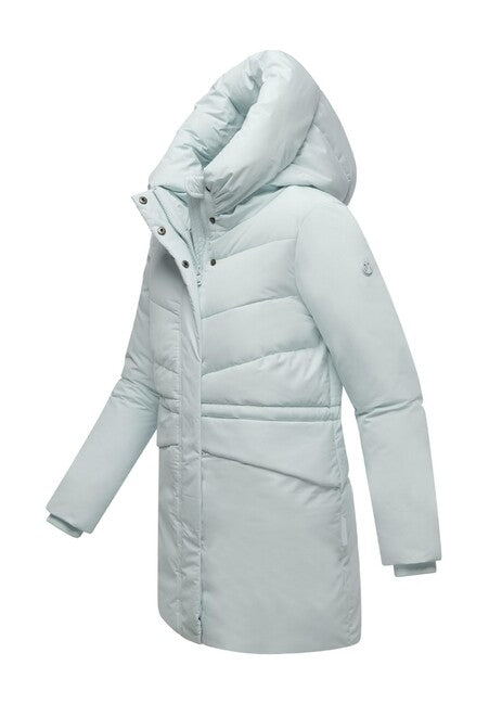 Marikoo Delilah16 giacca invernale da donna con cappuccio, azzurro ghiaccio