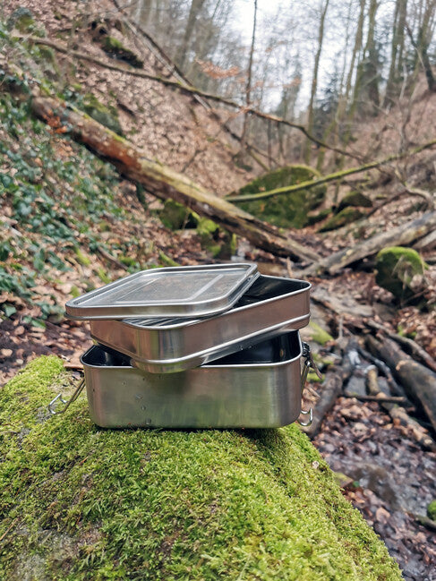 Origin Outdoors Deluxe lunch box in acciaio inox 1,9 l