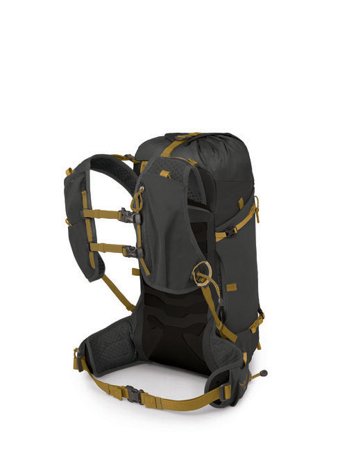 Osprey Talon Velocity 20 zaino da trekking, dark charcoal/tumbleweed yellw