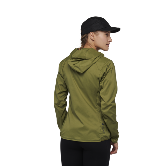 Black Diamond Alpine Start Hoody giacca softshell ultraleggera da donna, verde falesia