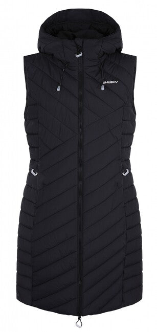 Husky Napi gilet hardshell da donna, nero