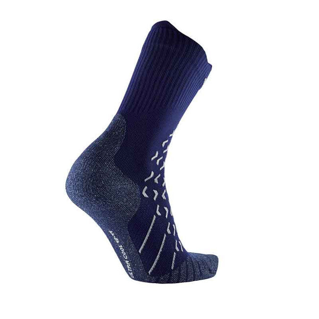 Therm-ic Calze alte, blu/bianco