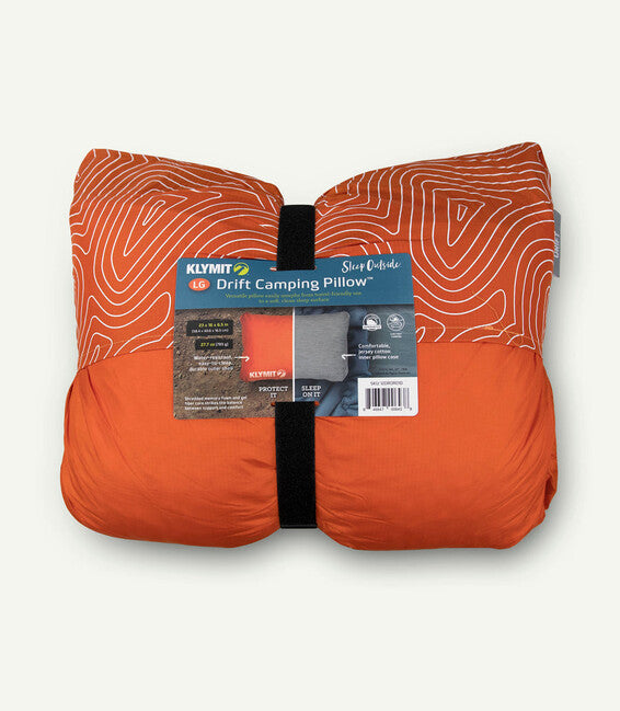 Klymit Drift Pillow Large cuscino da viaggio, arancione