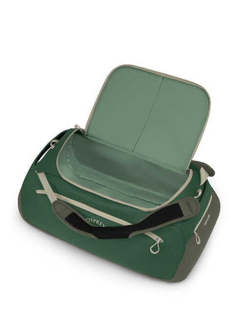 Osprey Daylite Duffel borsa da viaggio 60, baldacchino verde / torrente verde