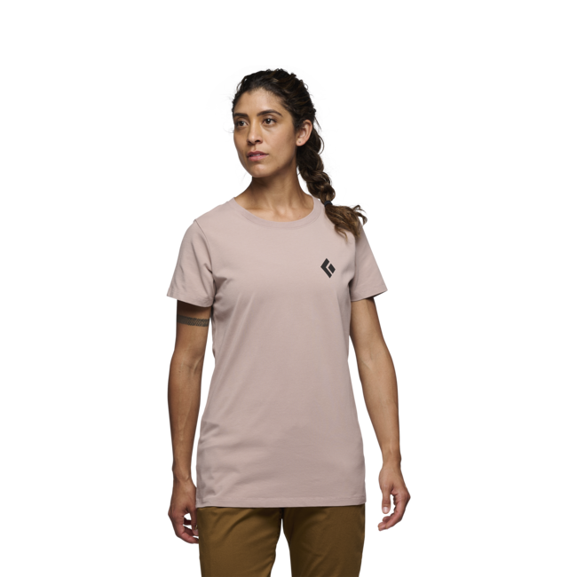 Black Diamond Equipment for Alpinists t-shirt a manica corta, malva pallido