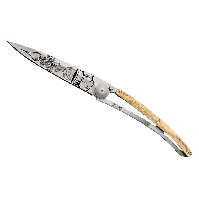 Deejo Tattoo legno coltello di chiusura