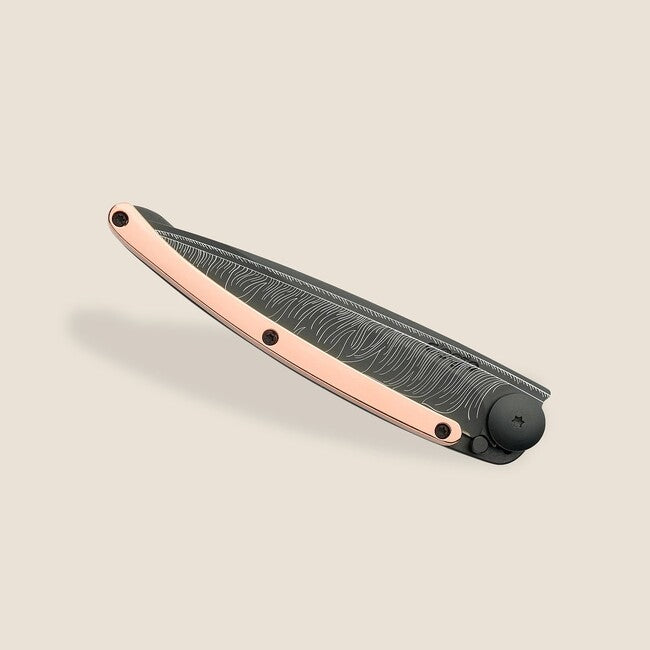Deejo Coltello ORO Tattoo Oro rosa 18 carati Piuma