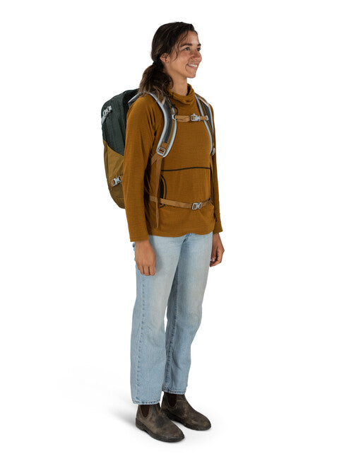 Osprey Nebula zaino, green tunnel/brindle brown