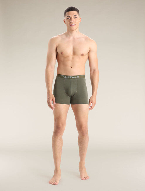 Icebreaker Men's Anatomica Boxers, Green