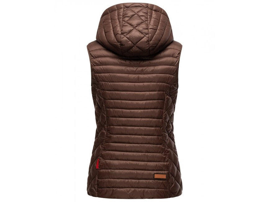 Marikoo HASENPFOTE gilet di transizione da donna, color cioccolato scuro