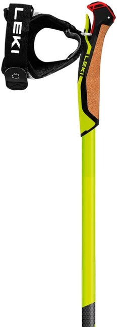 Leki PRC 650 bastoncini da sci, giallo neon-nero