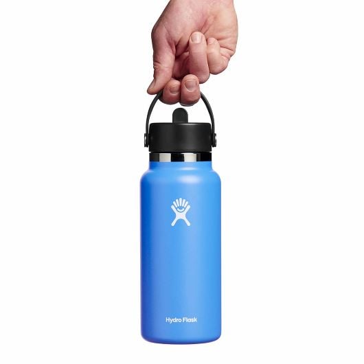Hydro Flask Wide bottiglia termica con boccaglio 32 OZ Wide Flex Straw Cap 946 ml, cascade