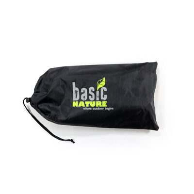 BasicNature Compact sedia pieghevole nero / arancione