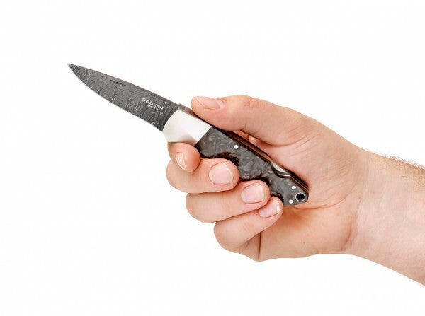 Böker Manufaktur Solingen damasco coltello da tasca 6,35 cm, damasco