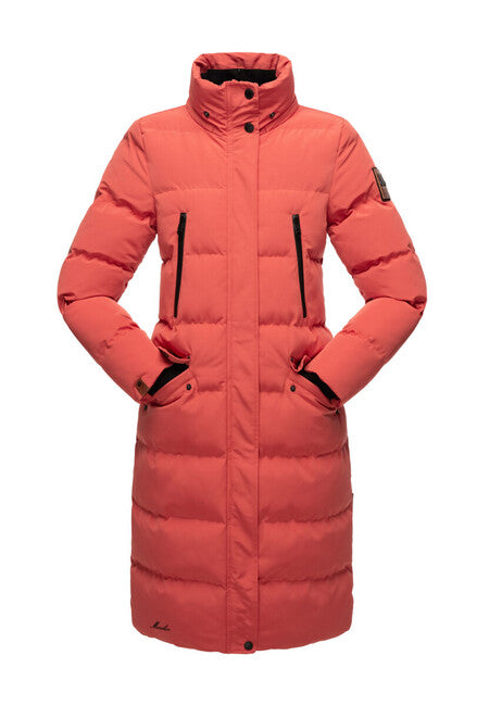 Marikoo Schneesternchen giacca invernale da donna con cappuccio, rossa