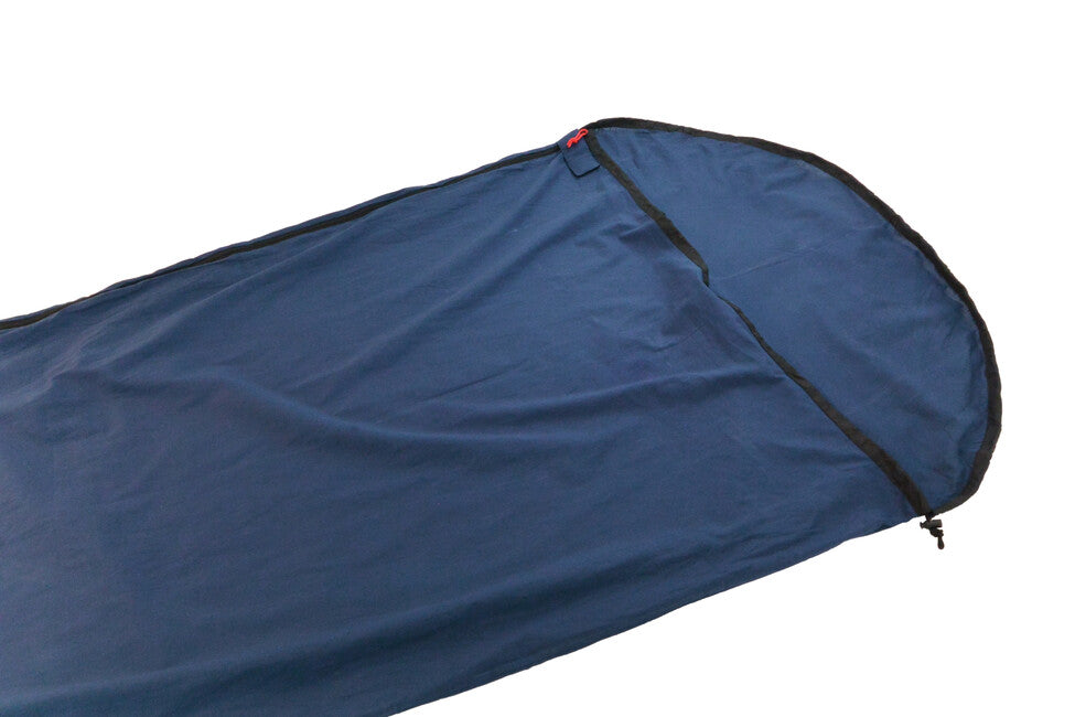 Origin Outdoors Cotton Mummy Sleeping Bag Liner, Navy Blue