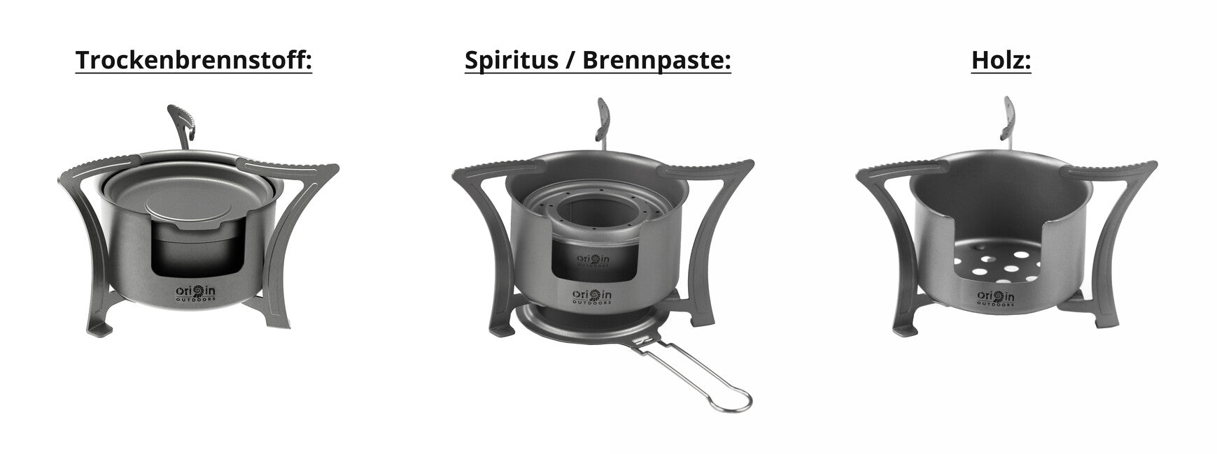 Origin Outdoors Combo Stufa Titanium fornello combinato