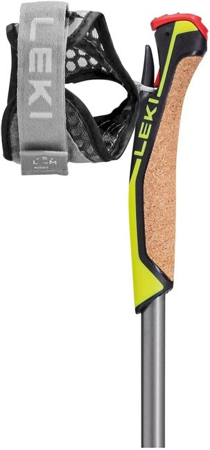 Leki Speed Pacer Lite bastoncini da nordic walking, blu notte-metallizzato scuro-antracite chiaro-giallo limone