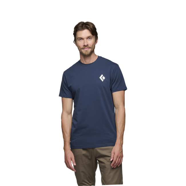 Black Diamond Equipment For Alpinist t-shirt da uomo a maniche corte, indaco