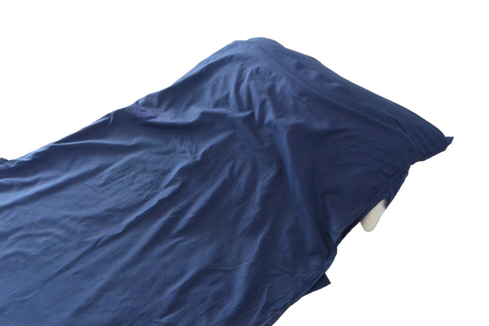 Origin Outdoors fodera per sacco a pelo rettangolare in cotone, blu royal