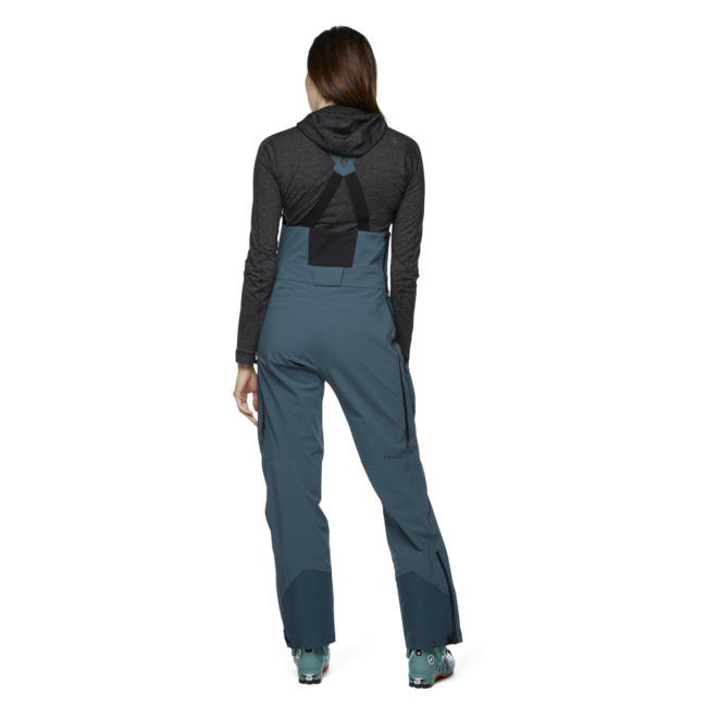 Black Diamond Recon Stretch salopette da donna, azzurrite