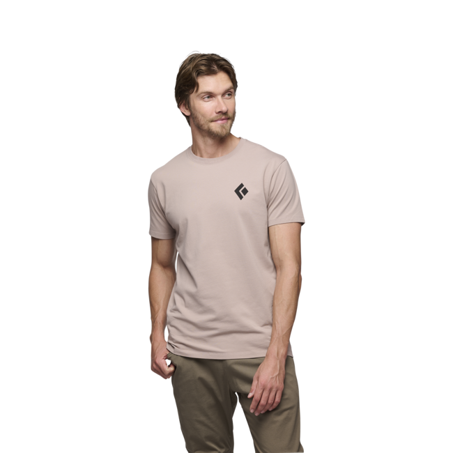 Black Diamond Equipment For Alpinist t-shirt a maniche corte da uomo, malva pallido