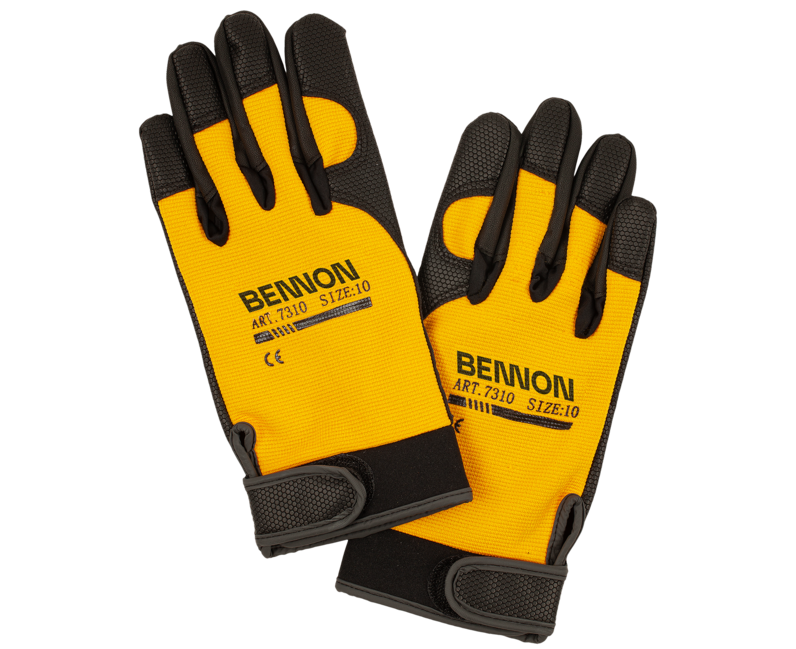 BENNON KalyTos guanti da lavoro, giallo/nero