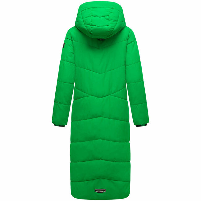Navahoo Hingucker giacca invernale da donna con cappuccio, verde smeraldo