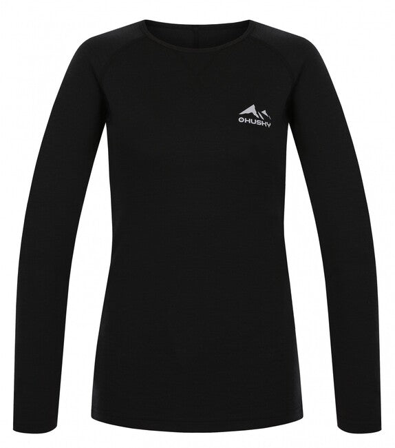 Husky Mertee maglia termica da donna a maniche lunghe, nera