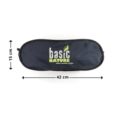 BasicNature Ultralight High Rest Καρέκλα Ταξιδίου, Μαύρο