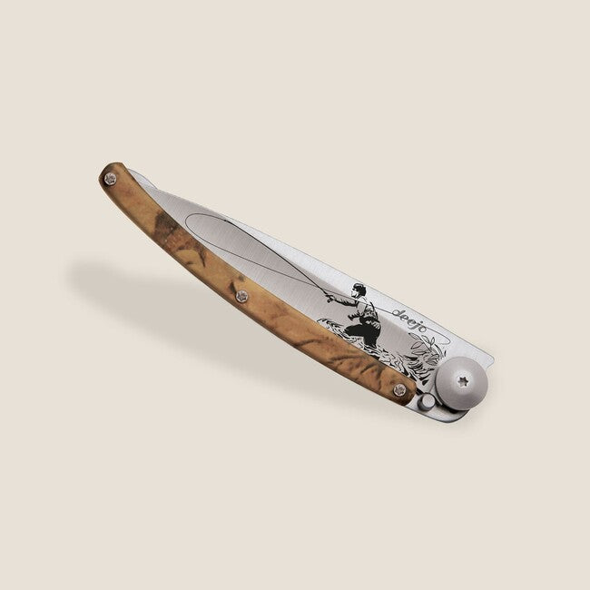 Deejo Tattoo camo coltello di chiusura, pesca a mosca