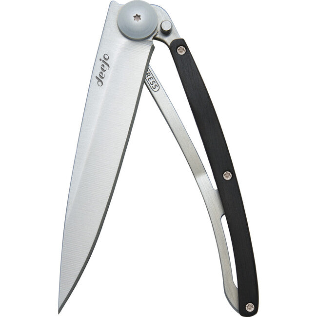 Deejo Coltello di chiusura in legno di ebano