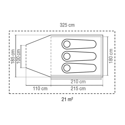 Coleman Darwin Plus tenda per 3 persone